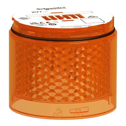 Mayer-DDS-Light Module, Harmony XVB7 Modular Tower Light, Orange, Ø70mm, Steady, Colored Lens-1