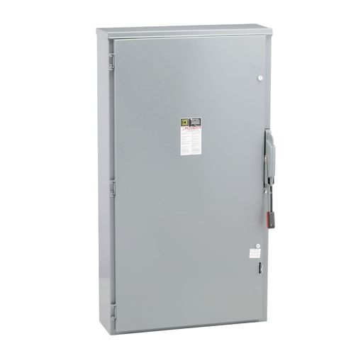 HU365R - Safety switch, heavy duty, non fusible, 400A, 3 wire, 3 pole, 350hp, 600VAC/DC, NEMA 3R