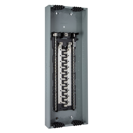 Mayer-DDS-Load center, Homeline, 1 phase, 40 spaces, 80 circuits, 200A convertible main breaker, PoN, NEMA1, Qwik-grip-2