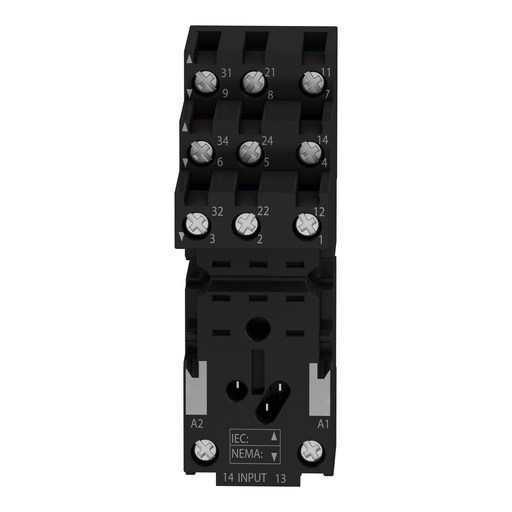 Mayer-DDS-socket, Harmony Electromechanical Relays, for RXM3 relays, screw connec to rs, separate contact-3