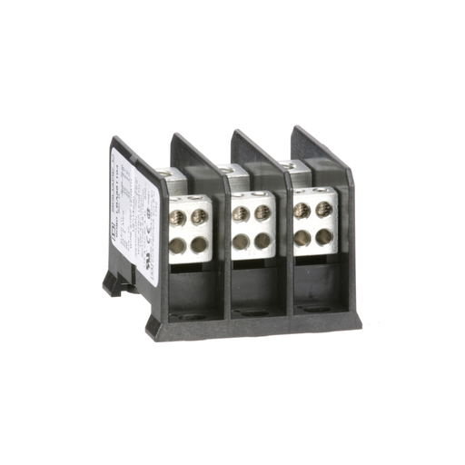 9080LBA361104 - Power distribution block, Linergy, 3 pole, 1 line, 4 load, 115A Cu, 90A Al, 600V