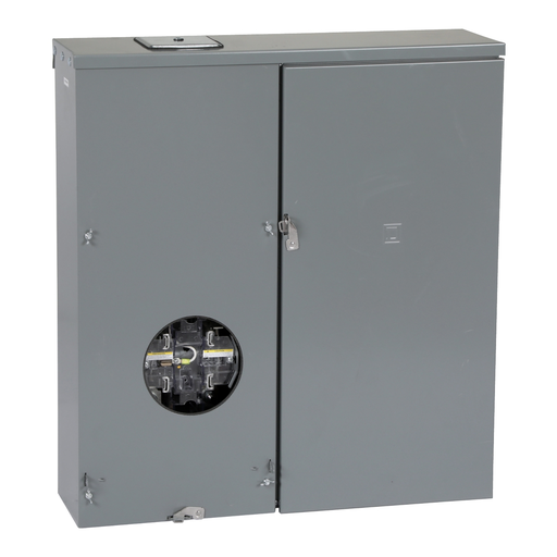 Picture of RC816D400SL - Meter mains, Homeline, CSED, ringless socket, 400A, surface mount, maximum 8 spaces, 16 circuits, Class 320 with lever bypass