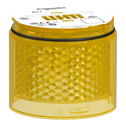 Mayer-DDS-Light Module, Harmony XVB7 Modular Tower Light, Yellow, Ø70mm, Flashing, Colored Lens-1