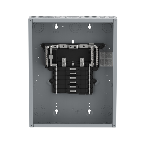 Mayer-DDS-Load center, QO, 1 phase, 12 spaces, 12 circuits, 125A convertible main lugs, PoN, NEMA1, gnd bar, UL-2