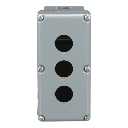 Mayer-DDS-30mm Push Button, Types K or SK, empty push button enclosure, cast aluminium, three 30 mm holes, NEMA 4 and 13-2