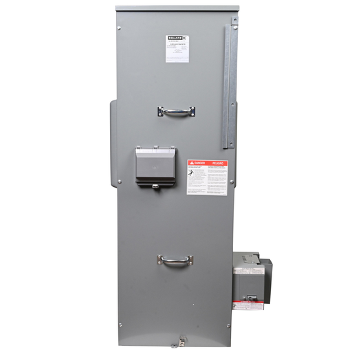 Mayer-DDS-Main circuit breaker busway tap right, EZ Meter-Pak, 400A, 240VAC max, 3ph/4W, 400A bus, 65kA, neut front, Type 1-2