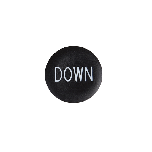 Mayer-DDS-black cap marked down for circular pushbutton 22mm-1