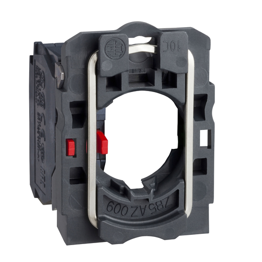 Mayer-DDS-Complete body/contact assembly, Harmony XB5, single contact, with body/fixing collar, plastic, screw clamp terminals, 1NC, set of 100-1