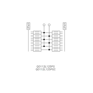 Mayer-DDS-Load center, QO, 1 phase, 12 spaces, 12 circuits, 125A convertible main lugs, PoN, NEMA1, gnd bar, combo pack-1