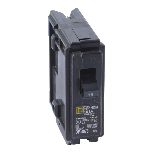 Mayer-DDS-Mini circuit breaker, Homeline, 20A, 1 pole, 120/240VAC, 10kA AIR, high magnetic, plug in, UL-2