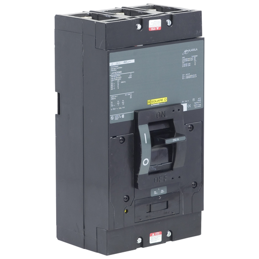 Mayer-DDS-Circuit breaker, LA, 250A, 3 pole, 600VAC, 22kA, 250VDC, unit mount, thermal magnetic, short handle-1