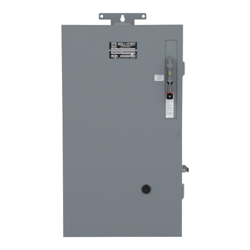 Mayer-DDS-Pump Panel, NEMA Type S, Well Guard, oil field, Size 1, 27A, 10HP, 30A fusible disconnect, Motor Logic SSOLR, 440/480VAC 50/60Hz coil, NEMA 3R-2