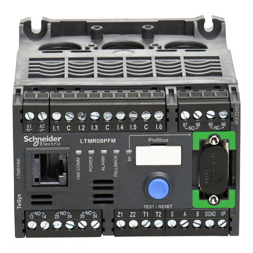 Mayer-DDS-Motor Management, TeSys T, motor controller, Profibus DP, 6 logic inputs, 3 logic outputs, 0.4 to 8A, 100 to 240VAC-2