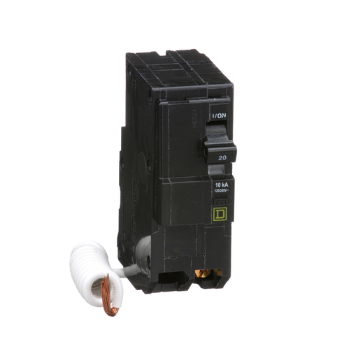 Mayer-DDS-Mini circuit breaker, QO, 20A, 2 pole, 120/240VAC, 10kA, plug in, 30mA grd fault B [TAA]-2