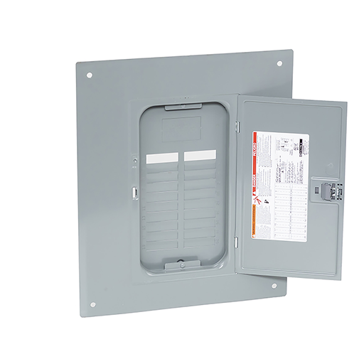 QOC20U100F - Replacement cover, QO, for 20 space load center with 125A mains, flush, gray