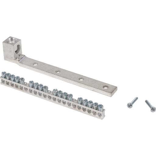 Mayer-DDS-Load center accessory, QO/Homeline, ground bar kit, 18 terminals, with AWG 1-4/0 lug in aluminum or copper-2