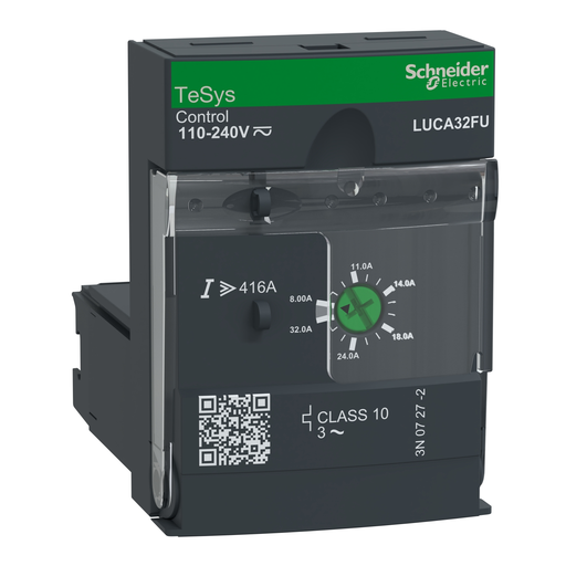 LUCA32FU - Standard control unit, TeSys Ultra, 8A to 32A class 10, 110 to 220VDC/AC