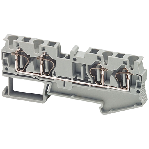 Mayer-DDS-Terminal block, Linergy TR, spring type, feed through, 4 points, 4mm², grey, set of 50-1