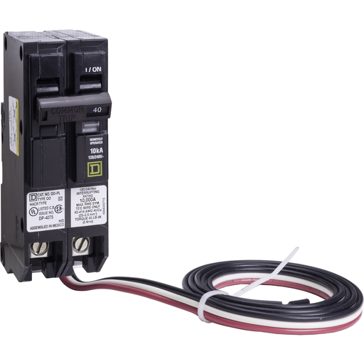 Mayer-DDS-Mini circuit breaker, QO, 40A, 2 pole, 120/240VAC, 10kA, plug in, Powerlink, 48in leads-1