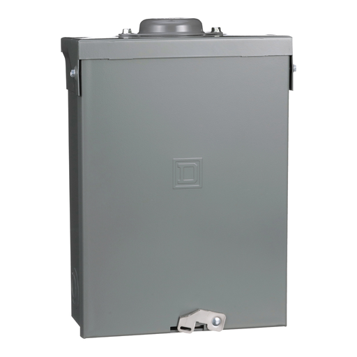 Picture of QO816L100RBCU - Load center, QO, 1 phase, 8 spaces, 16 circuits, 100A fixed main lugs, NEMA3R, Cu bus