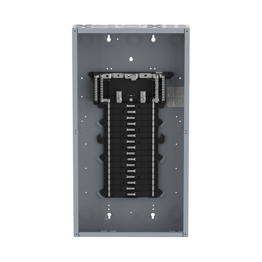 Mayer-DDS-Load center, QO, 1 phase, 32 spaces, 38 circuits, 125A convertible main lugs, PoN, NEMA1, gnd bar-2