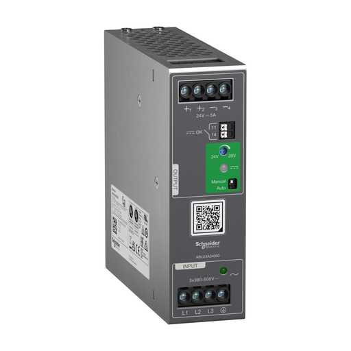 Mayer-DDS-Regulated Power Supply, 380...500V AC, 24V, 5A, 3 phases, Universal-1