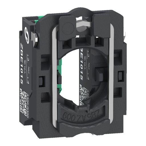 Mayer-DDS-Complete body contact assembly, Harmony XB5, single contact, with fixing collar, plastic, 2NO, compact push in terminals-1