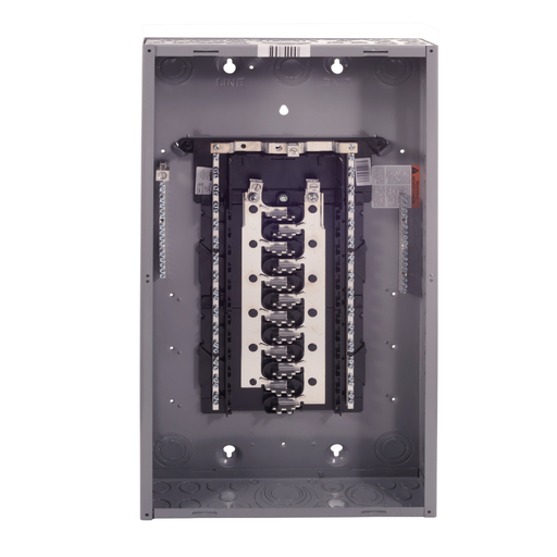 Mayer-DDS-Load center, Homeline, 1 phase, 24 spaces, 48 circuits, 125A convertible main lugs, PoN, NEMA1, gnd bar, bulk pack-2