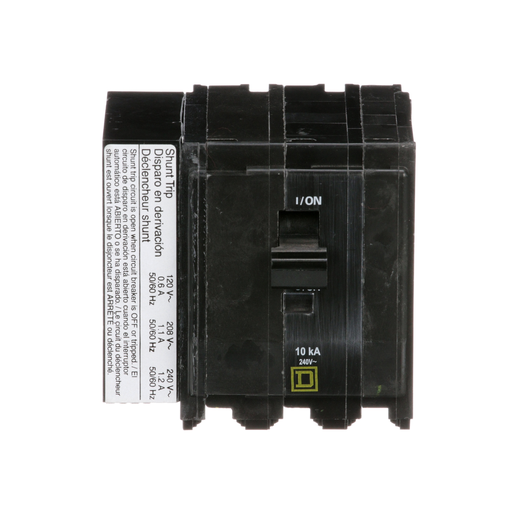 Mayer-DDS-Mini circuit breaker, QO, 20A, 3 pole, 120/240VAC, 10kA, plug in, AC shunt-2