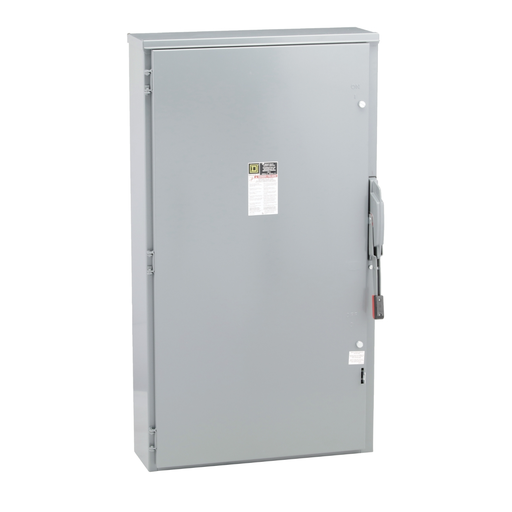 HU366R - Safety switch, heavy duty, non fusible, 600A, 3 wire, 3 pole, 500hp, 600VAC/DC, NEMA 3R