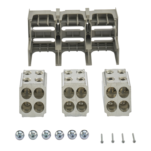 Mayer-DDS-Circuit breaker accessory, PowerPacT P, lug kit, mechanical, 800A to 1200A, 3/0 AWG to 500kcmil, unit mount, Al, qty 3-2