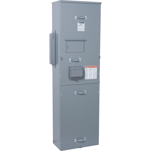 Mayer-DDS-Main fusible (Class T) switch unit, EZ Meter-Pak, 400A, 120/240VAC, 1ph/3W, 400A bus, UG, Type 3R, EUSERC-1