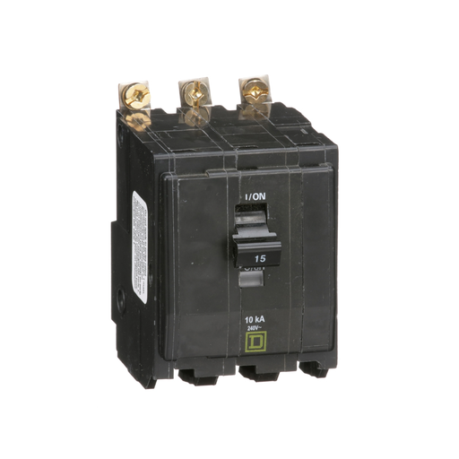 Mayer-DDS-Mini circuit breaker, QO, 15A, 3 pole, 120/240VAC, 22kA, bolt on, fungal treatment-1