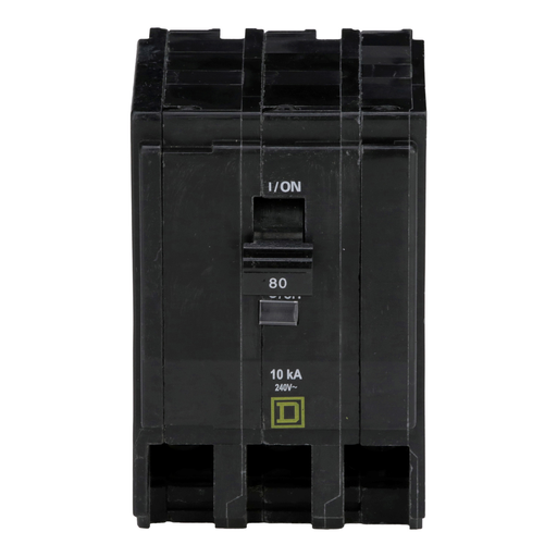 Mayer-DDS-Mini circuit breaker, QO, 80A, 3 pole, 120/240VAC, 10kA, plug in, ring-2