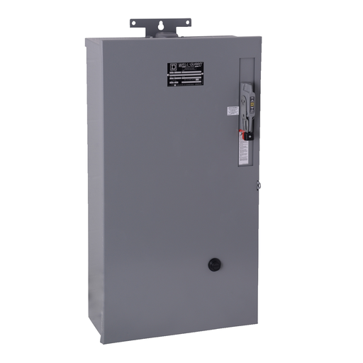 Mayer-DDS-Pump Panel, NEMA Type S, Well Guard, oil field, Size 1, 27A, 10 HP, HLL36030M71 circuit breaker, melting alloy overload, 120 VAC 60 Hz coil, NEMA 3R-1