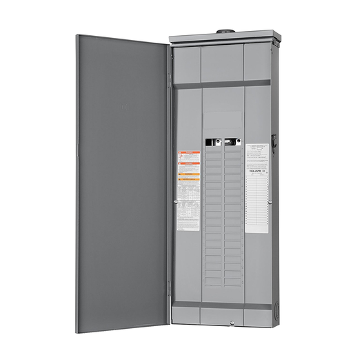 Mayer-DDS-Load center, Homeline, 1 phase, 40 spaces, 80 circuits, 225A convertible main lugs, PoN, NEMA3R-2