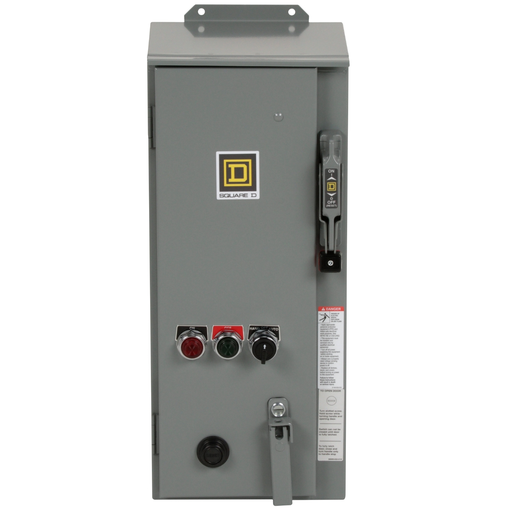 Mayer-DDS-NEMA Combination Starter, Type S, HHL electronic motor circuit protector, Size 1, 27A, 3 phase, 120VAC coil, NEMA 12 [TAA]-2