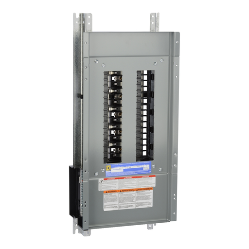 Mayer-DDS-Panelboard interior, NQ, main lugs, 100A, Cu bus, 30 pole spaces, 3 phase, 4 wire, 240VAC, 48VDC-2