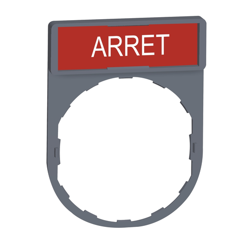 Mayer-DDS-legend holder with arret marking color plated grey-1