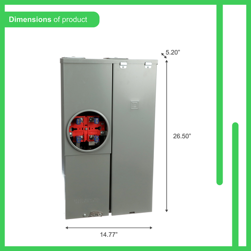 Mayer-DDS-All in one, Homeline, CSED, ringed socket, 100A, surface mount, 16 spaces, 24 circuits, 10kA SCCR, no bypass-2