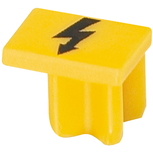 Mayer-DDS-Warning label, Linergy TR terminals blocks, for 2.5mm² spring terminal blocks, yellow-1