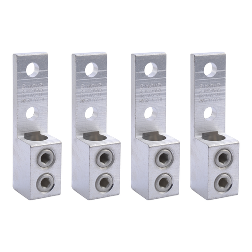 Product image for Square D CMELK4 2 AWG to 600 MCM Copper/Aluminum Circuit Breaker Metering Lug Kit
