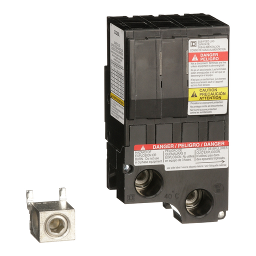Product image for Square D QO2225SL Circuit Breaker Sub-Feed Lug