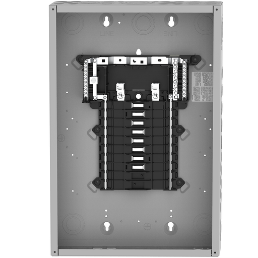 Mayer-DDS-Load center, QO, 1 phase, 16 spaces, 24 circuits, 125A convertible main lugs, PoN, NEMA1, gnd bar-2