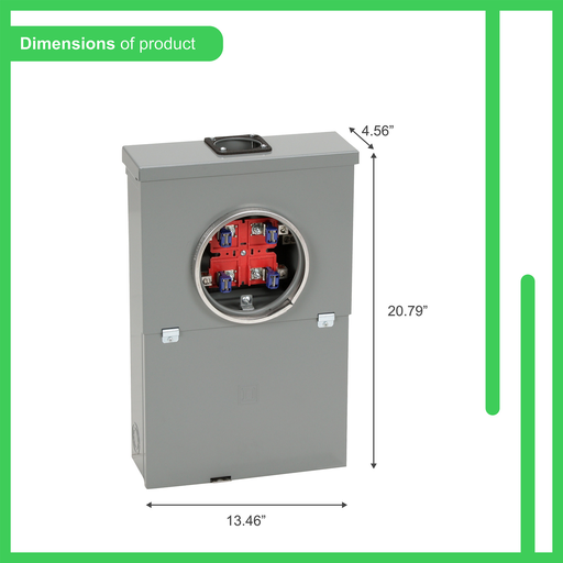 Mayer-DDS-All in one, Homeline, combination service entrance, ringed socket, 100A, surface, 10 spaces, 20 circuits, 10kA SSCR, OH, no bypass-2