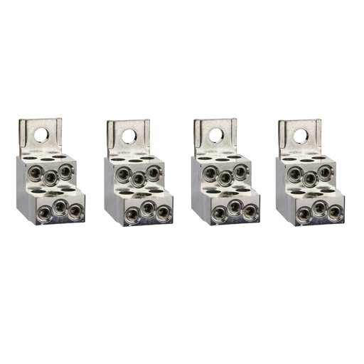 Mayer-DDS-Aluminium bare cable connectors, ComPacT NSX, for 6 cables 1.5mm² to 35mm², 250A, set of 4 parts-1