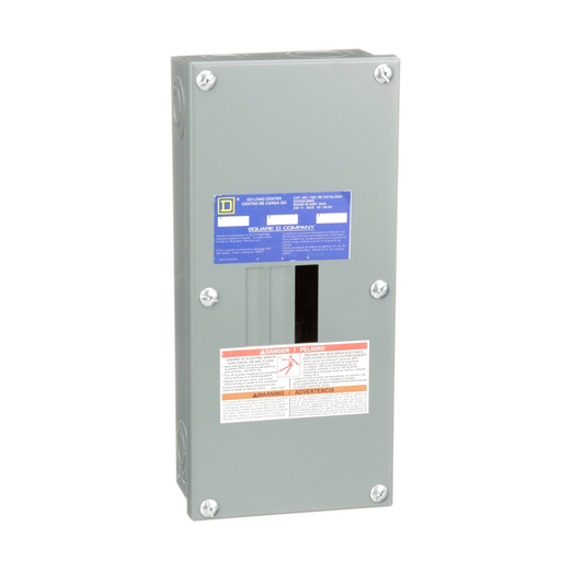 QO403L60NS - Load center, QO, 3 phase, 3 spaces, 3 circuits, 60A main lugs, NEMA1, neutral gnd bar, surface cover, UL