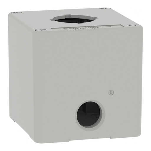 Mayer-DDS-Empty control station, Harmony XAP, XB2 SL, zinc alloy, grey, M20, 1 cut out 30mm with notches, 80x80x77mm, UL cULus-2