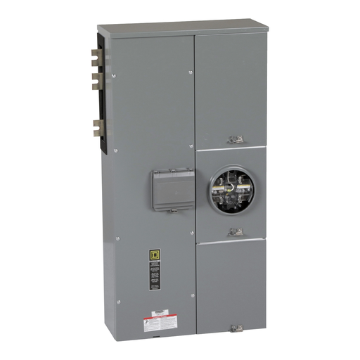 EZML111400 - Branch unit, EZ Meter-Pak, 400A, 1 x 5 jaw socket, 120/240VAC, lever bypass, ringless, 1200A Cu busbar