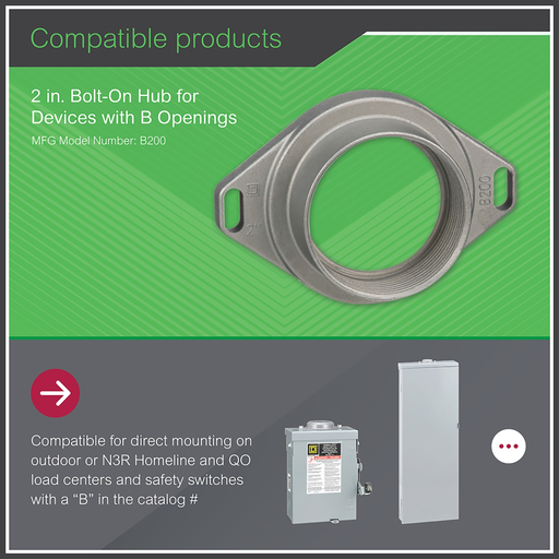 Mayer-DDS-Accessory, bolt-on hub, 2.00in, rainproof-2